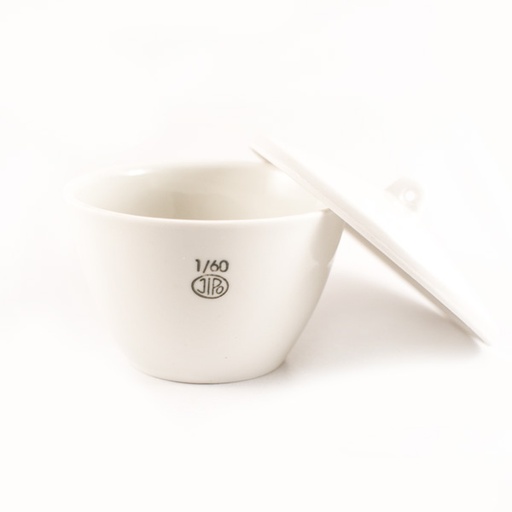CRISOL CON TAPA PORCELANA