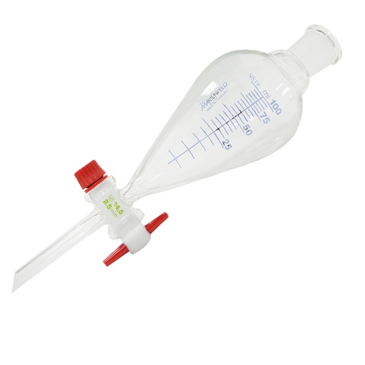 Embudo forma pera de decantación